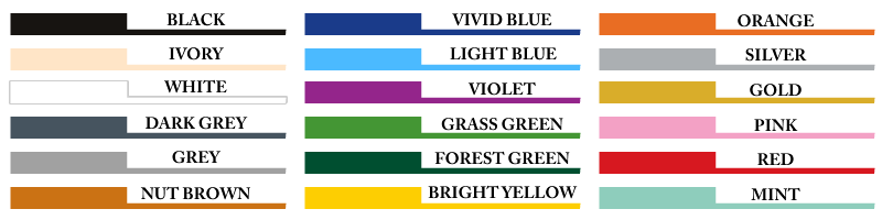 Wall Art Colour Chart